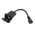 1 Piece Motorcycle USB Power Charging Interface Socket Impulse Charge Port Black Plastic for 450SR SR450 800NK 800. 