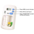 RUN Pills Electronic Box Medicine Reminder W/ Alarm Timer Case Organizer For Pill.