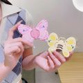Cute Silicone 3D Butterfly Bee Holder For Phone Universal Desk Bracket Adhesive Sticker Telescopic Sling Hang Handle Grip Stand. 