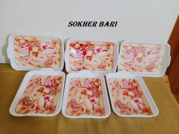 Small%20Exclusive%20Melamine%20Serving%20Trays/Platters%203%20Pcs%20%20for%20Tea%20Breakfast%20Bread%20Tray%20Snack%20Plate%20And%20Food%20Tray,%20Dishwasher%20Safe,%20BPA%20Free,Melamine%20Plastic%20Tray.%20-%20Image%202