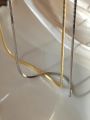 Stylish Men Stainless Steel Flat Snake Neck Chain.