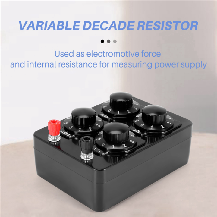 NXFDSIOZ%204X%200-9999%20Ohm%20Simple%20Resistance%20Box%20Precision%20Variable%20Decade%20Resistor%20Teaching%20Instrument%20-%20Image%206