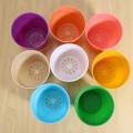 JOUYI 16 Pcs 4 Inch Small Plant Pots Colorful Plastic Flower Pots Indoor Plant Pots.