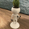 GC Funny Sporting Succulents Potted Plants Pots Yoga Succulent Planter Pots Cactus Plant Pot Flower Pot For Home Office Desk Decoration (excluding Plants). 