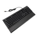 USB Wired Computer Keyboard Smooth Typing RGB Lighting Gaming Keyboard 104 Keys Universal Ergonomic Plug and Play LED Backlit with Wrist Rest for PC. 