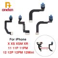 Single Front Camera Proximity Sensor Flex For iPhone 13 12 11 Pro Mini X XR XS MAX Replacement Front Small Camera Cable Patrs. 