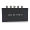 3G-SDI Distribution Amplifier HD SDI Converter Adapter With 3.5mm - Support SDI Cable 100m/328ft (1 Input And 4 Outputs). 