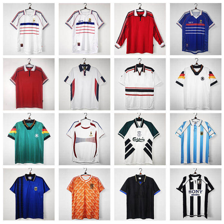 Source goods retro jerse, national team clubs, home and away jerse, single top football jerse, pla jerse
