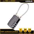 3 Digit Combination Lock, Luggage Locks, Resettable 3 Digit Padlocks with Zinc Alloy Body for School Gym Locker. 