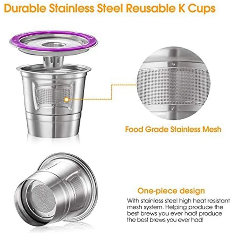 Stainless Steel Coffee Cup Reusable K Cup for Keurig Mini