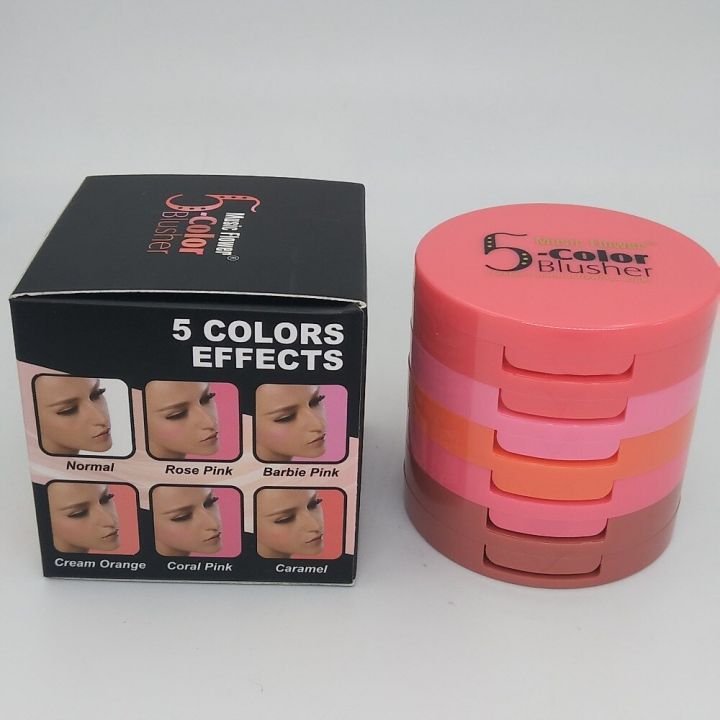 Music%20flower%205-in-one%20Makeup%20Cheek%20Blush%20Powder%205%20Color%20blusher%20different%20color%20Powder%20pressed%20Foundation%20Face%20Makeup%20Blush%20-%20Image%208