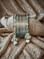 Elegant Silver Crystal Bangles Set for Women – Wedding & Party Jewelry. 