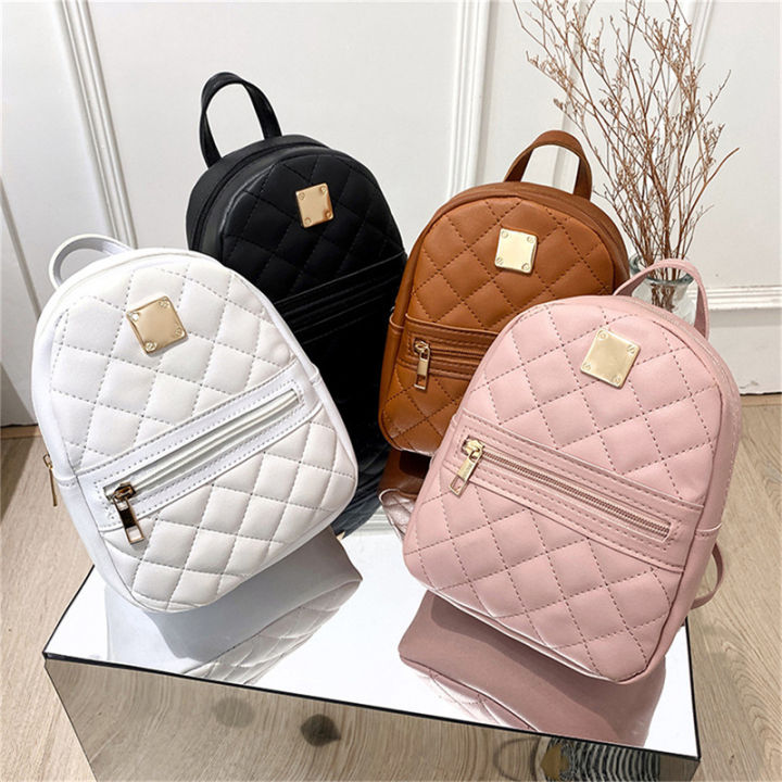 Women PU Leather Shoulder Mini Small Backpack Multi Function Phone Pouch School Bags Daraz .bd