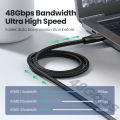 UGREEN HDMI Cable 8K 60Hz HDMI 2.1 Cable 48Gbps Ultra High Speed 4K 120Hz Braided HDMI Cable Dynamic HDR for PS5 PS4 Xiaomi Mi Box Apple TV Xbox 360 one X S Wii U UHD TV Blu-ray player Projector. 