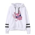 Kawaii Lilo Stitch Anime Funny Cartoon Hoodies Women Cute Ohana Stitch Manga Sweatshirt Graphic Harajuku Hoody Female Couple. 