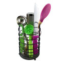 Metal Round Stainless Steel Cutlery Holder/Kitchen Utensil Holder / Utensil Pot.