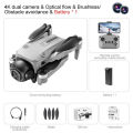 FLH I5 Pro Drone FPV WiFi Drone for One Key Landing, Optical Flow Hover Brushless Motor 2 Battery.