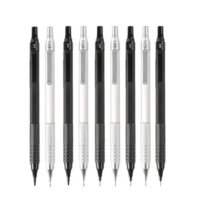 Metal%20Mechanical%20Pencil%200.3%200.5%200.7%202.0mm%20Low%20Center%20of%20Gravity%20Art%20Drawing%20Painting%20Automatic%20Pencil%20with%20School%20Supplies%20-%20Image%204