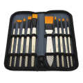 10Pcs Nylon Brush Set Scrubbing Storage Bag Watercolor Gouache Acrylic Painting Tool.