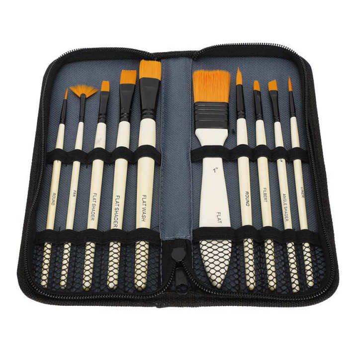 10Pcs%20Nylon%20Brush%20Set%20Scrubbing%20Storage%20Bag%20Watercolor%20Gouache%20Acrylic%20Painting%20Tool%20-%20Image%206