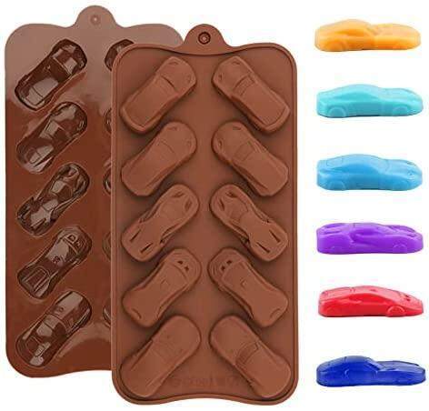 Chocolate Molds Silicone Cake Mold 10 Cavity Car Shape Wedding Candy Baking