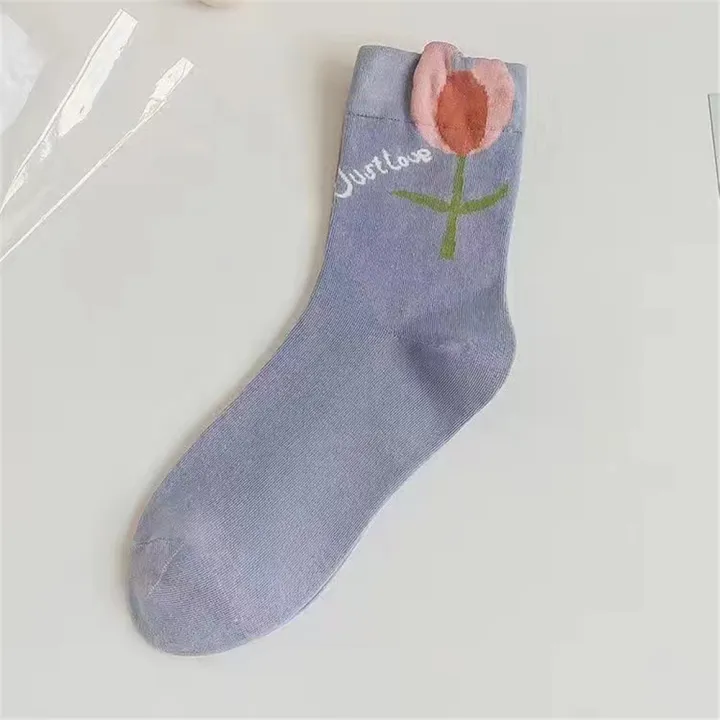 New%20Women%20Socks%20Korean%20Style%20Flower%20Trend%20Casual%20Cotton%20Socks%20Girls%20Cute%20Sweet%20Breathable%20Kawaii%20Girls%20Crew%20Socks%20-%20Image%202