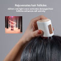 Waterproof Head Scratcher Electric Head Scalp Massager Hair Growth Oil Serum Comb Regrowth Hair Treatment With Red Light Therapy. 
