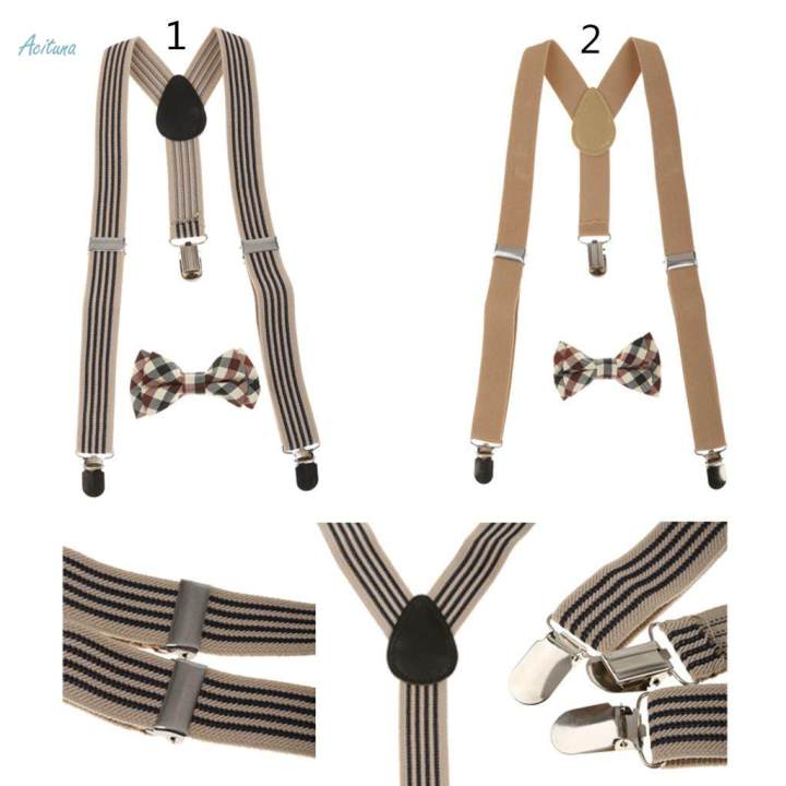 NEW%20-%20Suspender%20Clip-on%20Braces%20and%20Bow%20Tie%20Set%20for%20Baby%20Toddler%20Kid%20Boy%20-%20Image%209
