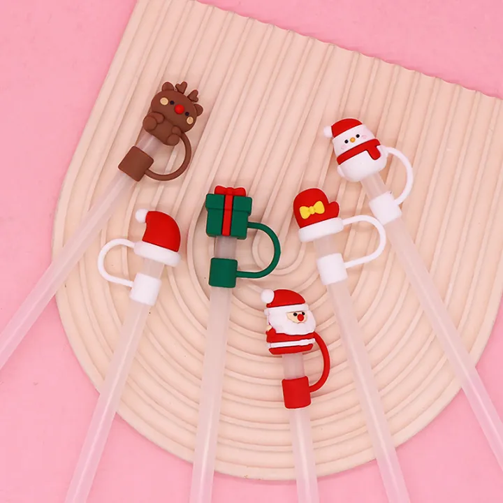 Christmas%20New%20Year%20Theme%20Cute%20Straw%20Dust%20Cap%20Dust%20Plug%20Detachable%20Doll%20Cute%20Straw%20Dust%20Cover%20Glass%20Stainless%20Steel%20Straw%20Cover-Cola%20Kids%20-%20Image%202