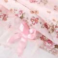 Pastoral Cover Bedside Cabinet Tablecloth Pink Flower Rectangular Table Cover Lace Table Cloths Decoration.