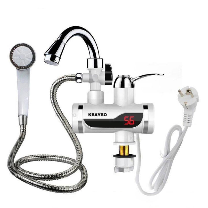 Electric Hot Water Tap with Shower Head