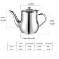 32 Oz 700ml  Big Size Stainless Steel Teapot with Filter Kitchen Oil Filter Pot Liquid Seasoning Container Coffee Holder Tea Kettle Kitchen Cooking. 