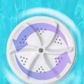 1pc Portable mini washing machine, underwear and clothing folding mini washing machine, small dormitory rotating wave vibration.