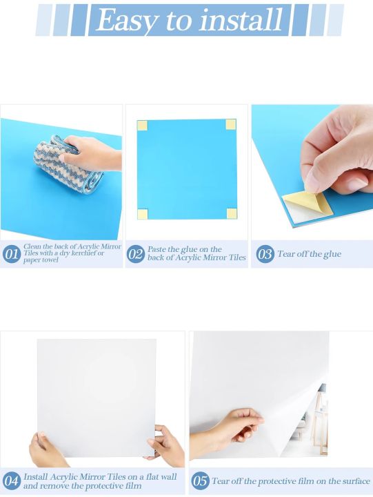 3PC%20Thicken%201.5mm%203D%20Acrylic%20Mirror%20Stickers%20Flexible%20Self-adhesive%20Square%20Glass%20Tile%20Wall%20Sticker%20Decoration%20for%20Bathroom%20Home%20-%20Image%206