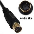 S-Video Cable Mini DIN 4 Pin Cable Male to Male / Female Gold Plated Connector Compatible for DVD DSS receivers, VCRs, DVRs/PVRs. 