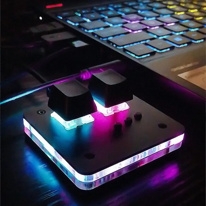 Simpad OSU Mini Gaming Keyboard RGB 2 Key Programming Macro Keypad Mechanical Keyboard Multimedia Control Keypad For Photoshop