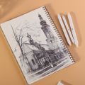 Blending Stumps Solid Double-Ended Points Blend Smudge Easily Sharpened Sanded Shading Pencils for Drawing Sketching.