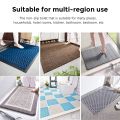 Bathroom Mat Velvet Absorbent Toilet Area Rug Non-Slip Bath Decorative Carpet for Household Hotel. 