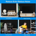 12Pack Self-Adhesive Acoustic Panels,Sound Proof Foam Panels, High Density Soundproofing Wall Panels Easy Install Black 15.7X12X0.4In. 