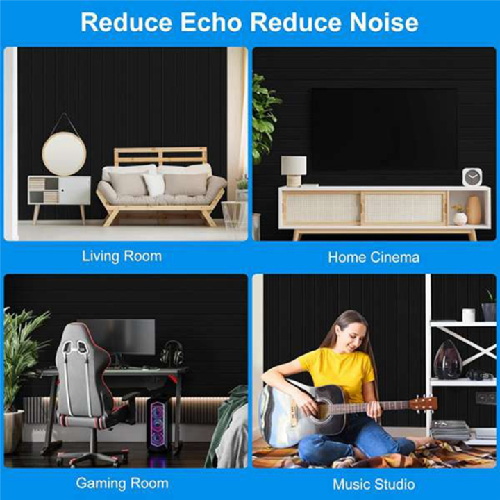 12Pack%20Self-Adhesive%20Acoustic%20Panels,Sound%20Proof%20Foam%20Panels,%20High%20Density%20Soundproofing%20Wall%20Panels%20Easy%20Install%20Black%2015.7X12X0.4In%20-%20Image%204