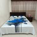 Digital Printed Luxury Yeamin Home tex bed cover,bedsheet king size,.