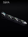 Black Ceramic Bracelets Scratch Proof Inlay Deep Sea Shell and Magnetic Stone for Men Jewelry,.