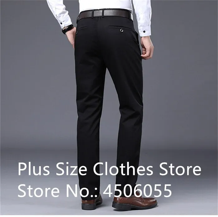 Dress Pants Business Men Plus Size 46 44 42 Casual Non-Ironing Ice