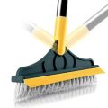 2-in-1 Bathroom Long Brush - Ideal for Tile, Ceramic, and Toilet Cleaning.