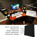 6 Pcs Acoustic Panels Foam Board Studio Sound-Absorbing Firewall Wedge Tiles Helps Reduce Echo and Unnecessary Noise. 