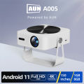 AUN A005 Android Projector LED 4K Decoding Portable Projector Video Full HD 1080P WIFI 3D MINI Home Theater Cinema. 
