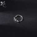 【Sleek】 ZS 1PC 16G Copper Zircon Nose Ring Snake Skull Antlers Septum Clicker Stainless Steel Nose Piercings Helix Daith Tragus Pierings.