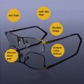 High Quality Progressive Multi Focal Reading Glasses Men Metal Full Frame Square Anti-blue Light Presbyopia Glasses Gold Color. 