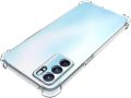 Oppo Reno6 Pro 5G Transparent Soft & Flexible TPU With Bumper Mobile Cover.