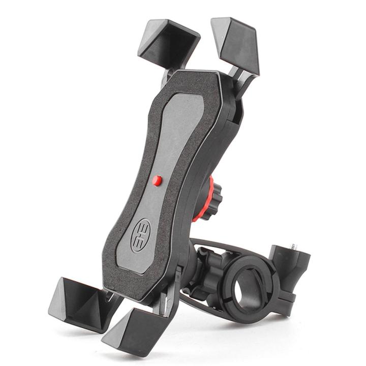 Bicycle Motorcycle Phone Mount Aluminum Bike Phone Holder with Retractable Button for Mountain Bike Road Bicycle Motobike for 4-6.5inch Cellphone